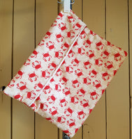 Microwave Potato Pouch / Bag - Whimsical Red Crab Design - Locally Sewn