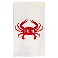 Red Crab Bite Me Kitchen Towel