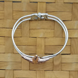 Starfish cuff adjustable blacelet - surgical steel and copper plated side view