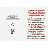 Twelve days of a Maryland Christmas Christmas card front and back