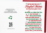Twelve days of a Maryland Christmas Christmas card with envelope