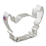 Crab shaped cookie cutter large no handle made of tin