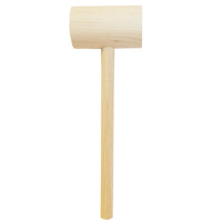 Wood crab mallet for crab picking standard size