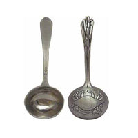 Pewter crab coffee scoop holds 2 tablespoons and includes a gift box