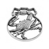 Pewter crab Christmas tree ornament with box