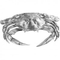 Pewter large 5 inch crab paperweight or figurine with gift box