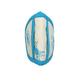 Crab design pincher potholder tropical blue color crabs in cream folded