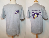 Raven about beer football design short sleeve men's t-shirt front/back